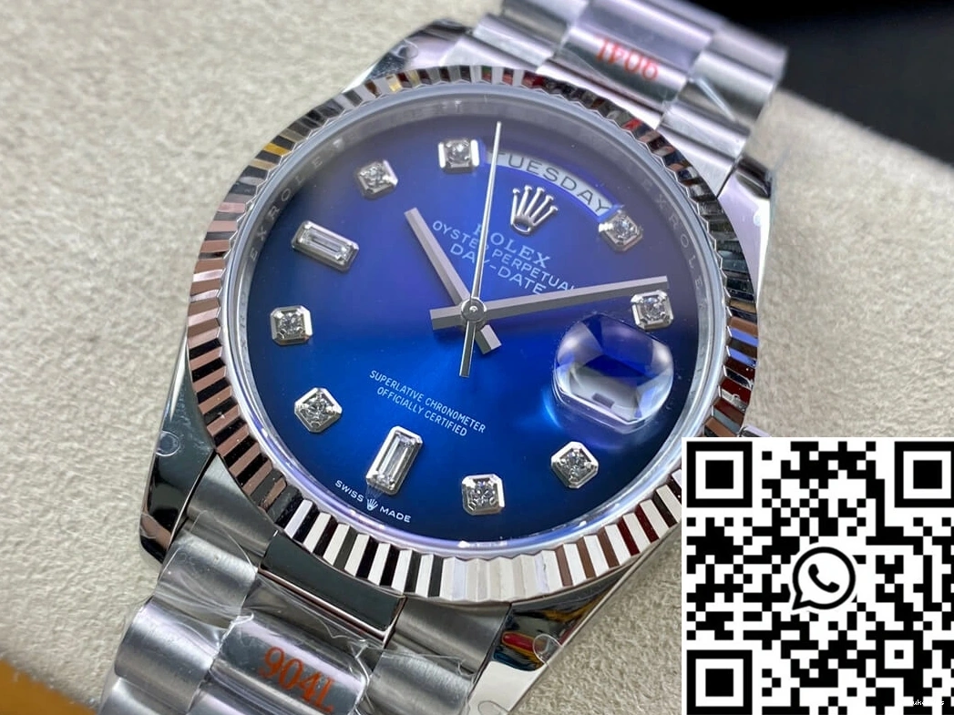 Day M128239-0023 36MM Dial Blue GM Rolex Date Factory 0304